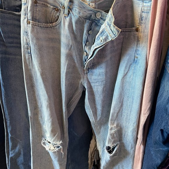 AGOLDE Jeans Riley High Rise Straight Leg - Picture 2 of 3